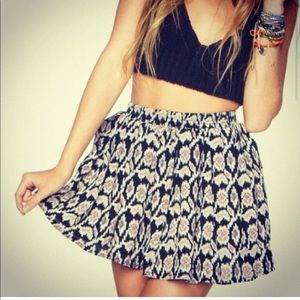 Brandy Melville Ikat Skater Skirt